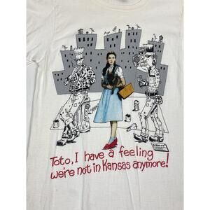 (Changes Tag) Vtg 80s NYC-Dorothy Toto Wizard Of Oz Medium T-shirt Not In Kansas